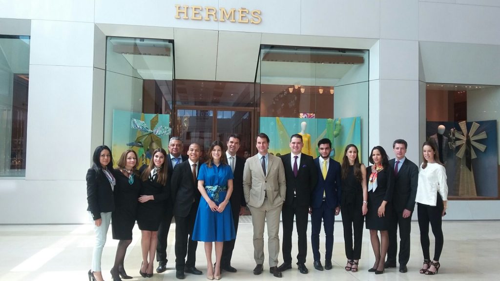 The Hermès team at the Multiplaza Boutique